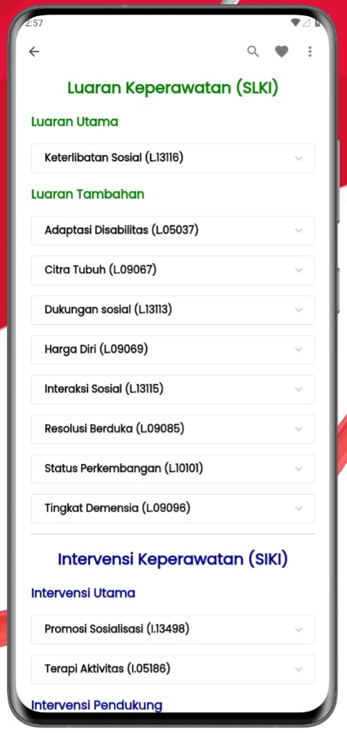 Screenshot Aplikasi SDKI SLKI SIKI Keperawatan 6