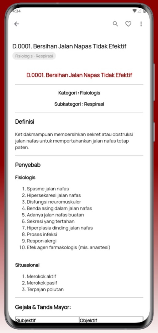 Screenshot Aplikasi SDKI Keperawatan 3