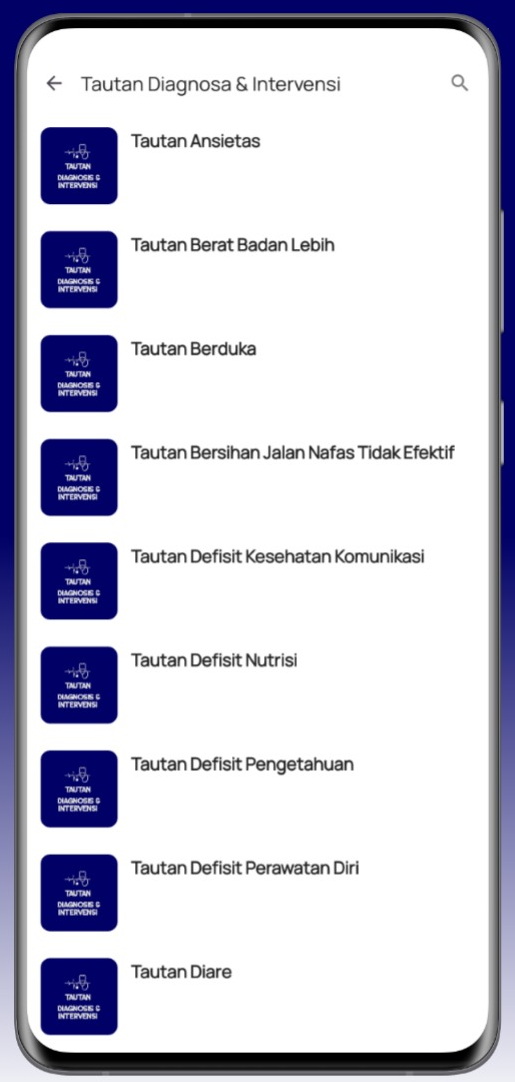 Screenshot Aplikasi SIKI Intervensi Keperawatan 4