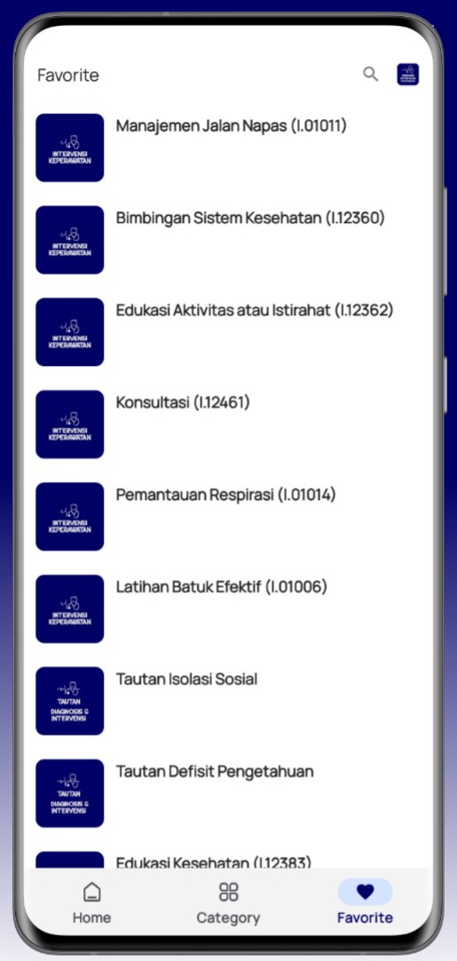 Screenshot Aplikasi SIKI Intervensi Keperawatan 7