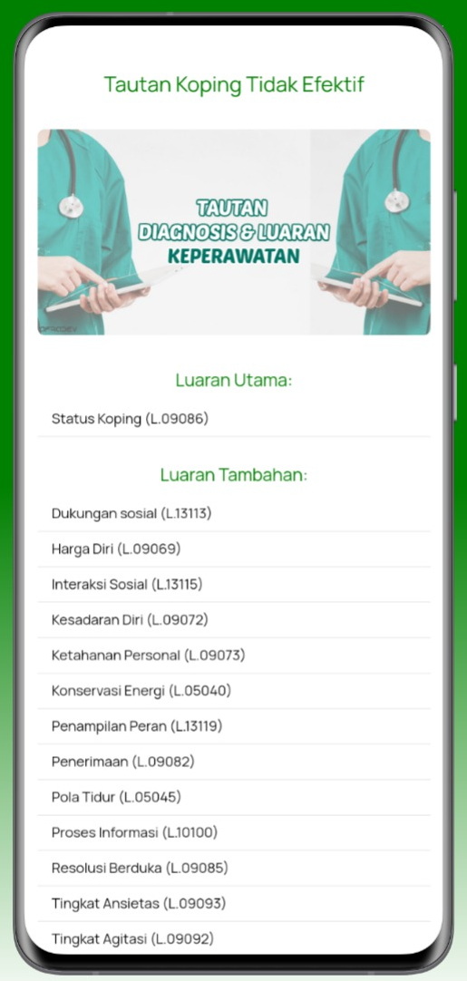 Screenshot Aplikasi SLKI Luaran Keperawatan 5