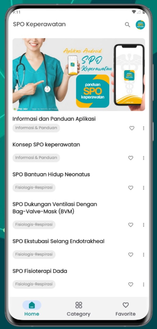 Screenshot Aplikasi SPO Keperawatan 1